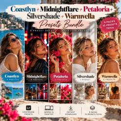 Coastlyn + Midnightflare + Petaloria + Silvershade + Warmvella — Presets Bundle